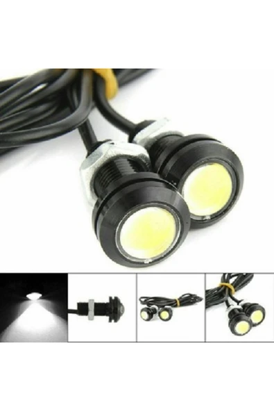 Le Moins Cher Peugeot 208 Uyumlu Ayna Altı Led Kartal Göz Led 2'li Beyaz Led - Resim 4