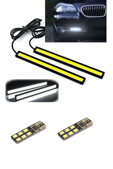 Le Moins Cher Gündüz Ledi Sis Farı + T10 Hediye Dipsiz Tavan Ve Park Ampülü ürün görseli