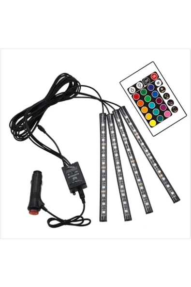 Unikum Volkswagen Golf 5-6 Araç Içi Ayak Altı Led Sese Duyarlı Rgb 12 Led Kumandalı - Resim 5