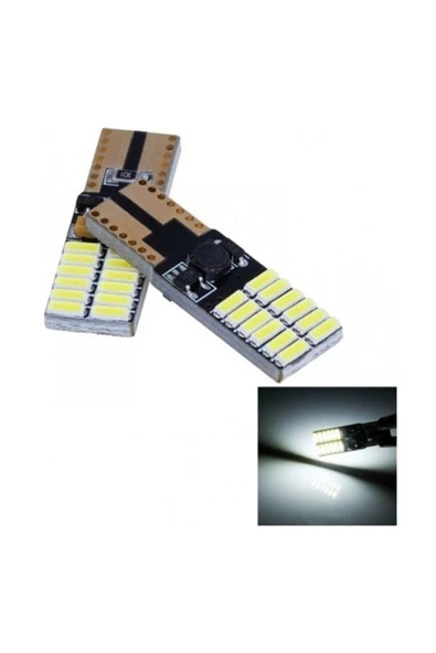 Le Moins Cher T10 Park Led Park Ampulü Uyumlu  Beyaz Işık 2' Li (dipsiz) ürün görseli