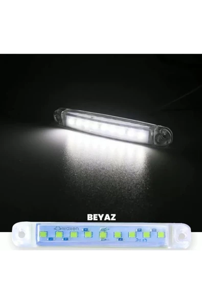 Le Moins Cher Hyundai Accent Era Uyumlu Beyaz Parmak Led 12/24 Volt Tavan Basamak Aydınlatma - Resim 2
