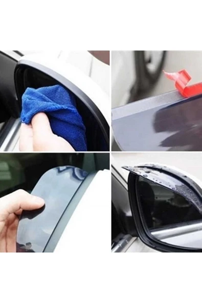 Unikum Hyundai I30 Araç Ayna Yağmur Koruyucu 2 Adet - Resim 3