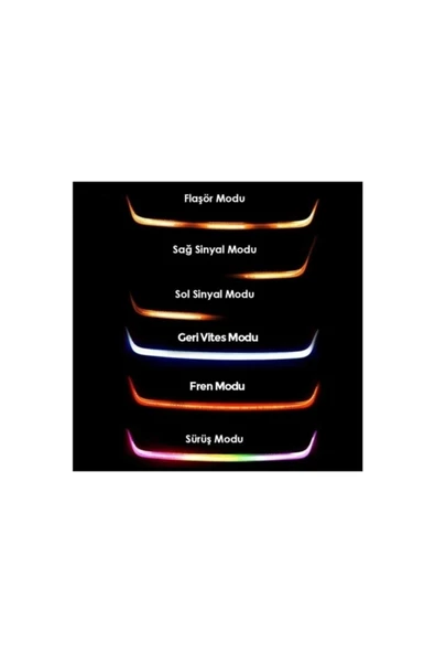 ARW Saab 9-3 Uyumlu Bagaj Altı Kayar Led 120 Cm Full Fonksiyonlu - Resim 7