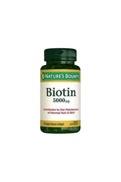 Nature's Bounty Biotin 5000 Mcg 72 Kapsül - 2