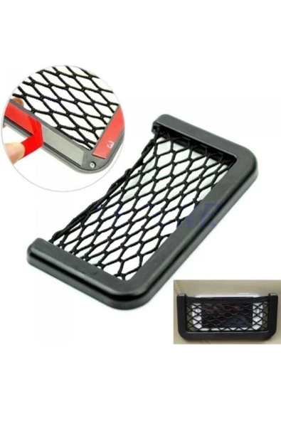 Le Moins Cher Bmw 3 F30 Araç Içi Fileli Pratik Göz Telefon Için Yapışkanlı Ceplik - Resim 4