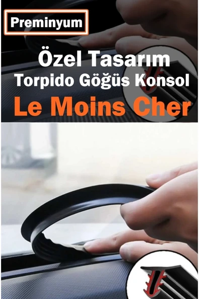 Le Moins Cher Tata Indigo Araç Torpido Göğüs Konsol Ön Cam Arası 1.65 Cm Fitil Araç Yalıtım Fitili Siyah - Resim 2