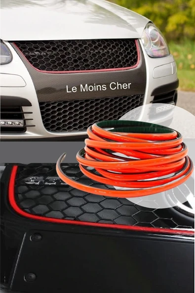 Le Moins Cher Kırmızı Dekoratif 1 Metre Nikelaj Yapışkanlı Çıta Torpido Araç Iç Ve Dış Dekor Süslemek Için Uygun - Resim 5