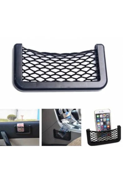 Le Moins Cher Mercury Sable Araç Içi Fileli Pratik Göz Telefon Için Yapışkanlı Ceplik - Resim 2