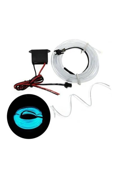 Le Moins Cher Hyundai Accent Era Ice Blue 2 Metre Neon Ip Torpido Fitili Oto Şerit Led - Resim 2