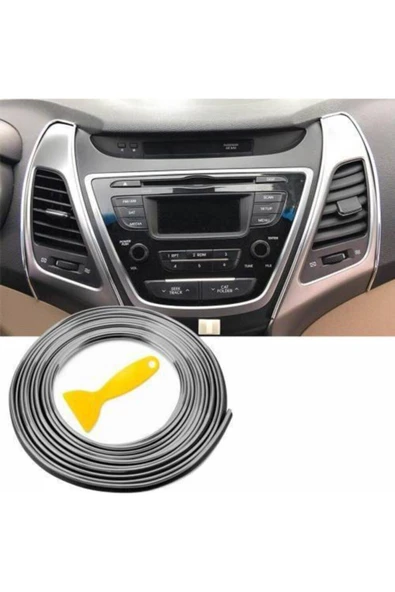 Le Moins Cher Bmw 318i Araç Içi Nikelaj Krom Torpido Ip Trim Fitili 2 Metre - Resim 2