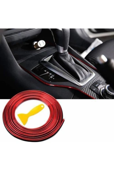 Le Moins Cher Hyundai Accent Blue Araç Içi Nikelaj Kırmızı Torpido Ip Trim Fitili 2 Metre ürün görseli