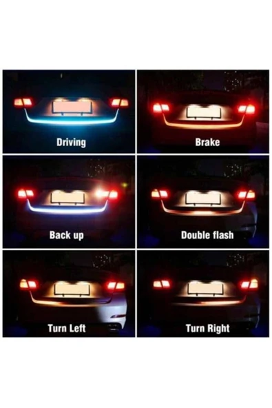 Unikum Fiat Ulysse Bagaj Altı Kayan Led Rgb Su Geçirmez Silikon Yüzey 120 Cm ürün görseli