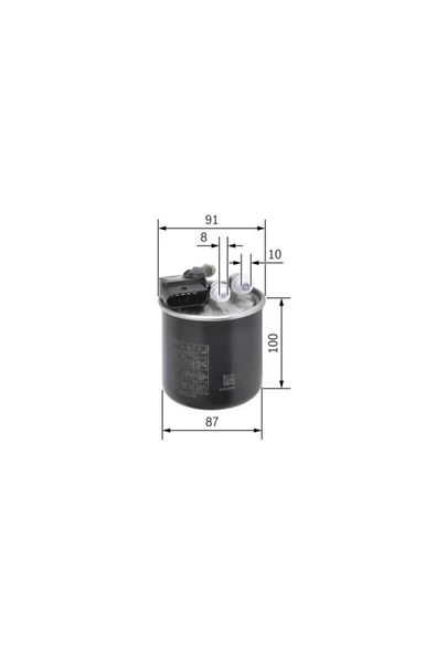 Bosch YAKIT FİLTRESİ DİZEL MERCEDES-BENZ C SERİSİ C180-200-220-250 08-14, CLS 220-250 BLUETEC 11-17 18051 - 2