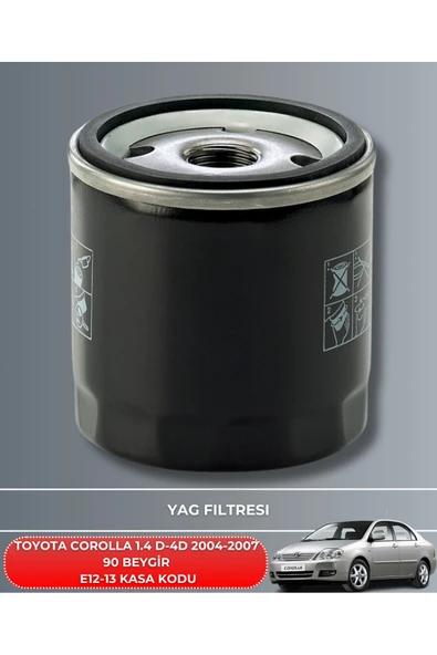 Petrol Ofisi TOYOTA COROLLA 1.4 D-4D 2004-2005-2006-2007 90 BEYGİR FİLTRE - YAĞ BAKIM SETİ - Resim 3