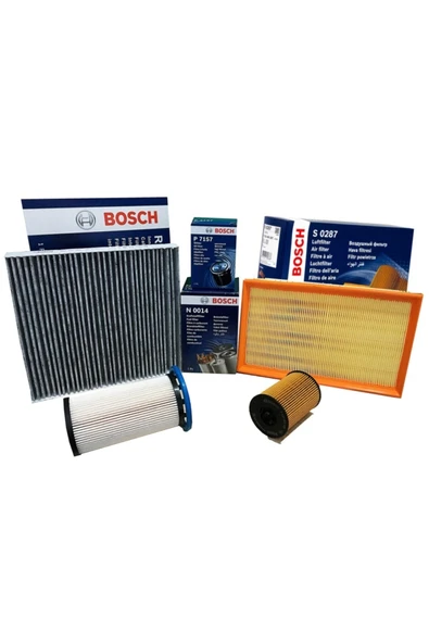 Bosch Volkswagen Passat B8 1.6 Tdı Filtre Bakım Seti 2015-2018 Dcx Uyumlu - 1