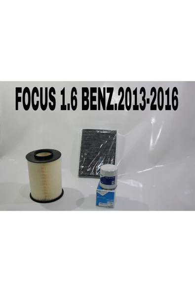 Sardes Ford Focus 2 1.6 Benzinli Filtre Bakım Seti 2008-2011(HAVA+YAĞ+KARBONLU POLEN) - 1