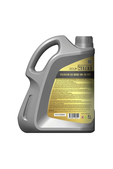 Netex Motor Yağı Premıum Gx 8000 5w30 Dpf ( Full Synthetıc ) 5 Lt - Resim 2