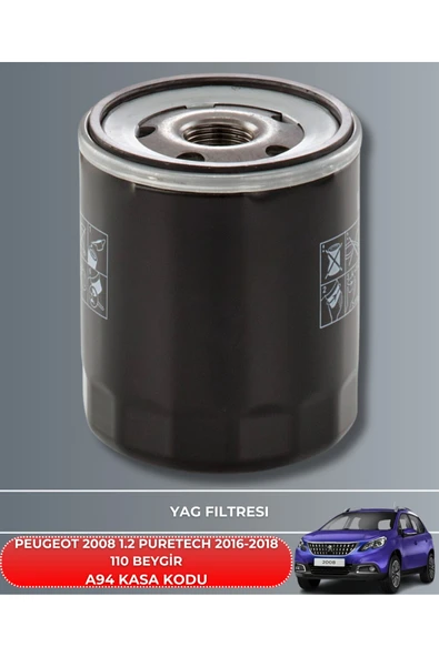 Petrol Ofisi Peugeot 2008 1.2 Puretech 2016-2017-2018 110 Beygir Filtre - Yag Bakım Seti - Resim 3