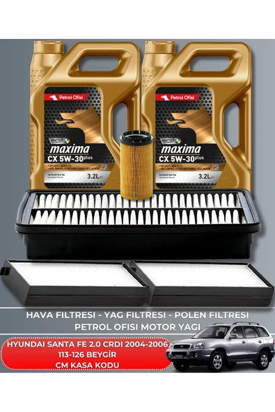 DELPHİ HYUNDAI SANTA FE 2.0 CRDI 2004-2005-2006 113-126 BEYGİR BAKIM SETİ ürün görseli 1