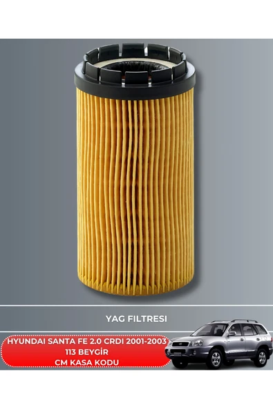 DELPHİ HYUNDAI SANTA FE 2.0 CRDI 2001-2002-2003 113 BEYGİR BAKIM SETİ DELPHİ 5W30 5LT 2025 - Resim 3