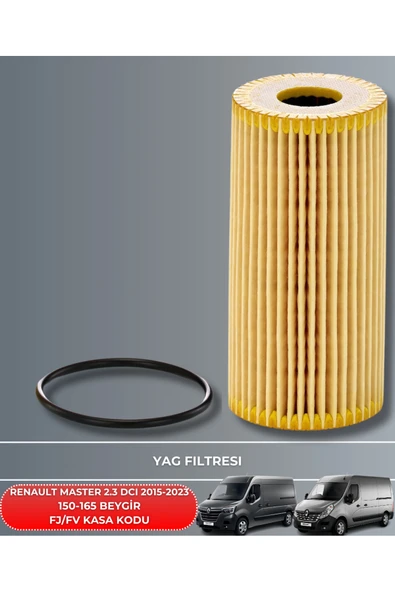 DELPHİ  RENAULT MASTER 2.3 DCI 2015-2016-2017-2018-2019-2020-2021-2022-2023 150-165 FİLTRE - YAĞ BAKIM SETİ - Resim 3
