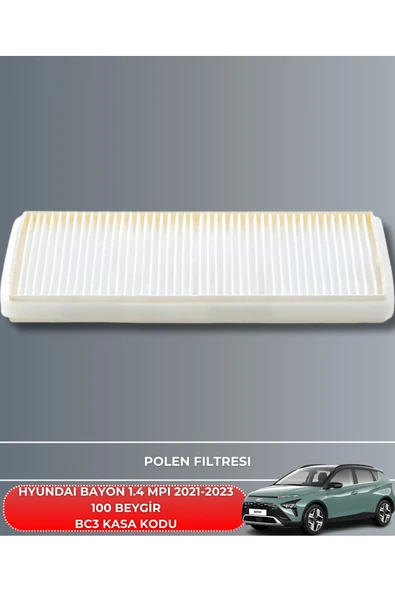 HYUNDAI BAYON 1.4 MPI 2021-2023 BAKIM SETİ+NETEX 0W20 4LT MOTOR YAĞ - Resim 4