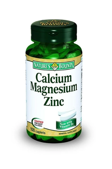 Nature's Bounty Calcium Magnesium Zinc 100 Tablet ürün görseli