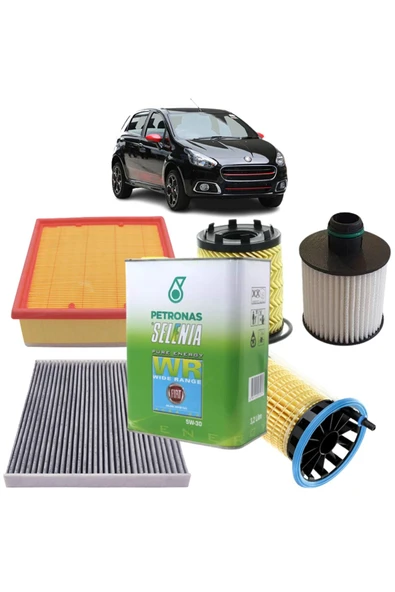 OPAR Fiat Punto Ve Evo Euro 6 4plus Karbon Filtre Bakım Seti 1.3 Dizel Multijet Selenia Petronas Yağlı 20 ürün görseli