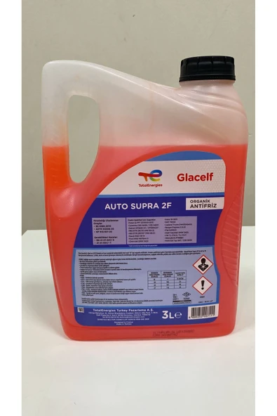 TOTAL Kırmızı Organik Glacelf 2f Supra 3lt Kırmızı Organic Antifriz - Resim 2