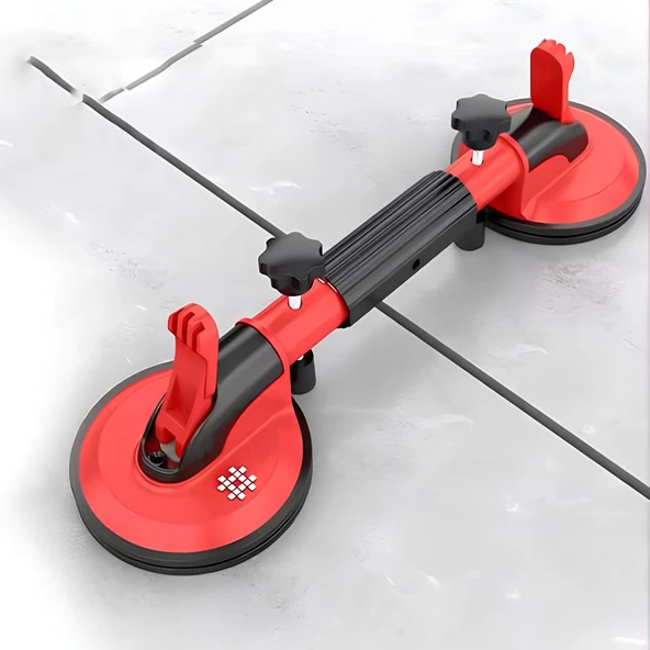 Çift Kollu Çektirmeli Vantuz Cam Fayans Granit Birleştirme Ayarlama Hizalama Düzeltme Aparatı Yatay ürün görseli