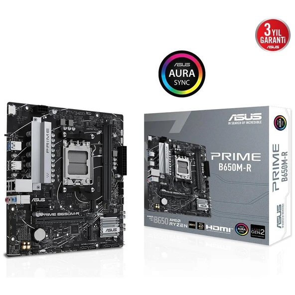 ASUS PRIME B650M-R AMD DDR5 7200+(OC) HDMI M.2 AM5 - 1