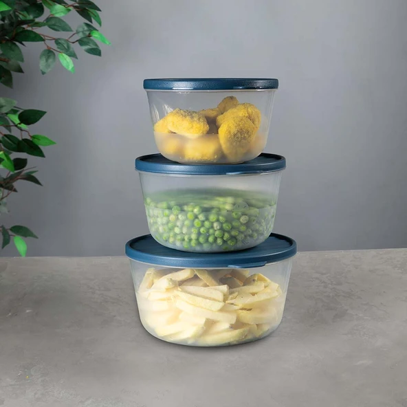 Yuvarlak Saklama Kabı – Kapaklı – Şeffaf, BPA’sız, Sızdırmaz - 6