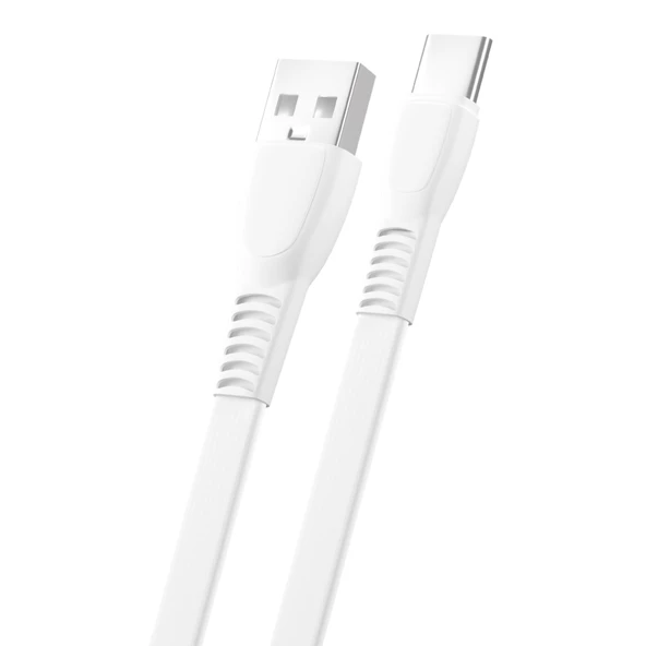FitPlus Flat FS-403 Type-C Data/Şarj Kablosu 2.4A 1mt - 2