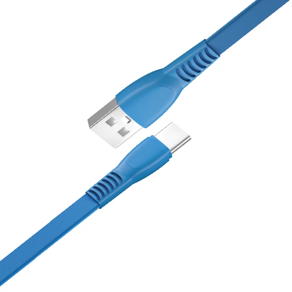 FitPlus Flat FS-403 Type-C Data/Şarj Kablosu 2.4A 1mt - 12