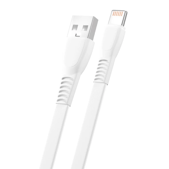 FitPlus Flat FS-402 Lightning Data/Şarj Kablosu 2.4A 1mt - 2