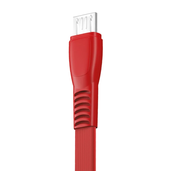 FitPlus Flat FS-401 Micro USB Data/Şarj Kablosu 2.4A 1mt - 9