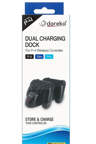 Doreka PS4 DualSense Şarj İstasyonu Playstation 4 Uyumlu Charging Station - TP4-889 ürün görseli
