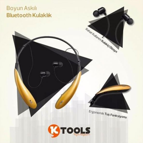 Ktools Bluetooth 4.0 Stereo Headset Kulaklık - 5
