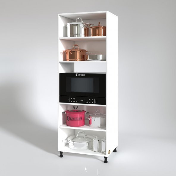 Kenzlife fırın dolabı müzeyyen byz 180*65*50 mutfak XLARGE ayaklı banyo kiler ofis - Resim 2