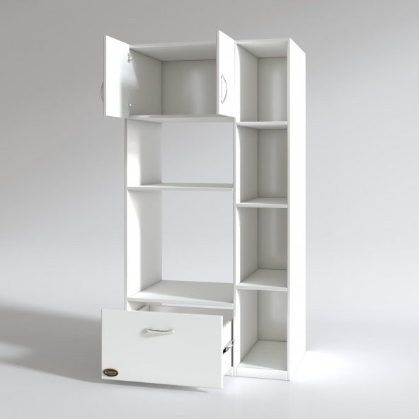 Kenzlife fırın dolabı makbule byz 180X90X56 mutfak çekmeceli ayaklı banyo kiler ofis - 3