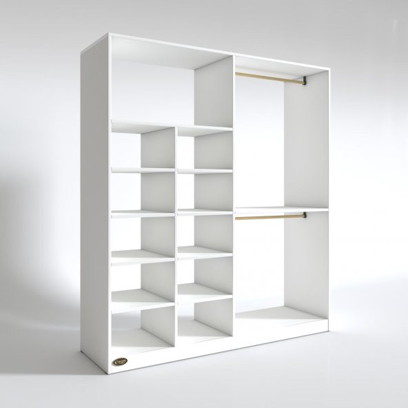 Kenzlife giysi dolabı fikret 180x180x45 byz gardırop - 3