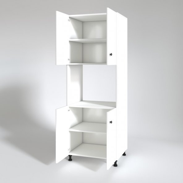 Kenzlife fırın dolabı cahide byz 180x65x50 mutfak XLARGE ayaklı banyo kiler ofis - 3