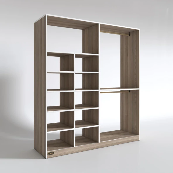 Kenzlife giysi dolabı fikret 180*180*45 crd gardırop - Resim 3