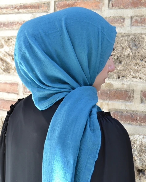 Konfor Bambu Şal Mavi– Tok Duruşlu, Kaymaz - Resim 2