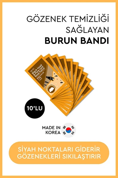 Mjcare Nose Patch Siyah Nokta Ve Gözenek Için Temizleyici Burun Bandı 10'lu ürün görseli 1