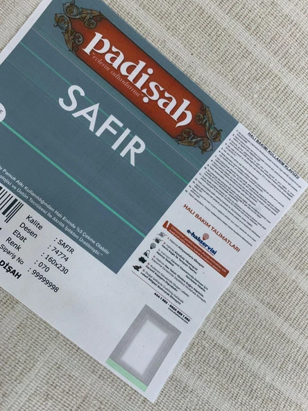 Padişah Halı Safir 74774 070 Serisi Akrilik Salon Oturma Yatak Odası Halısı - Resim 8