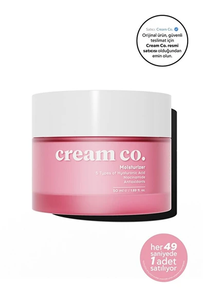 Cream Co. Su Bazlı Moisturizer Nemlendirici Aydınlatıcı Yüz Kremi 50 ml ürün görseli 1