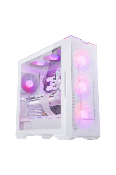 Phanteks Eclipse G500a, Drgb, Mesh Ön Panel, Temperli Cam, Mid-tower Oyuncu Bilgisayar Kasası, Beyaz - 5