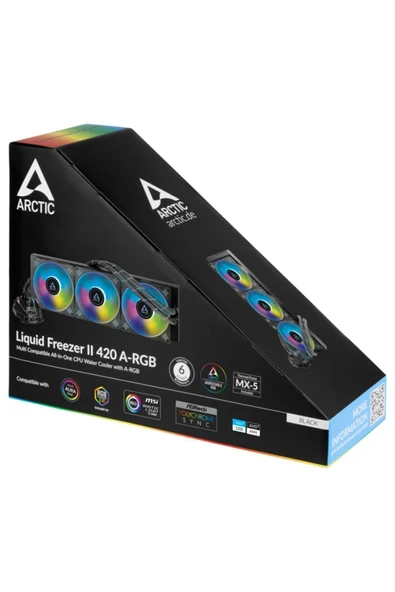 Arctic Liquid Freezer Iı - 420 A-rgb Intel / Amd Uyumlu, 420mm Radyatörlü, 3x14cm P14 Pwm Fanlı - 3