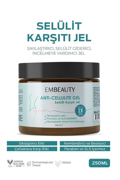 Embeauty Inceltici, Sıkılaştırıcı, Selülit Ve Çatlak Giderici Vücut Şekillendirici Jel 250 ml ürün görseli 1
